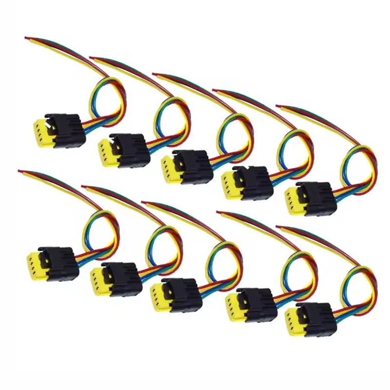 WCS-For Reverse Camera Intake Pressure Sensor 10PCS 4 Pin 211PC042S4021 Connector Plug Sensor