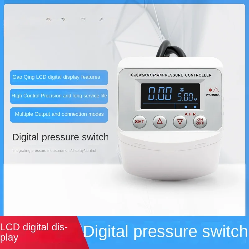 

Intelligent Digital Display Pressure Switch Adjustable Electronic Vacuum Pump Air Compressor Negative Pressure Vacuum Controller