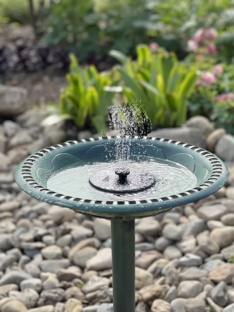 Outdoor Fountain Pool, Bird Bathtub, Fountain Pump, Garden Water Scenery