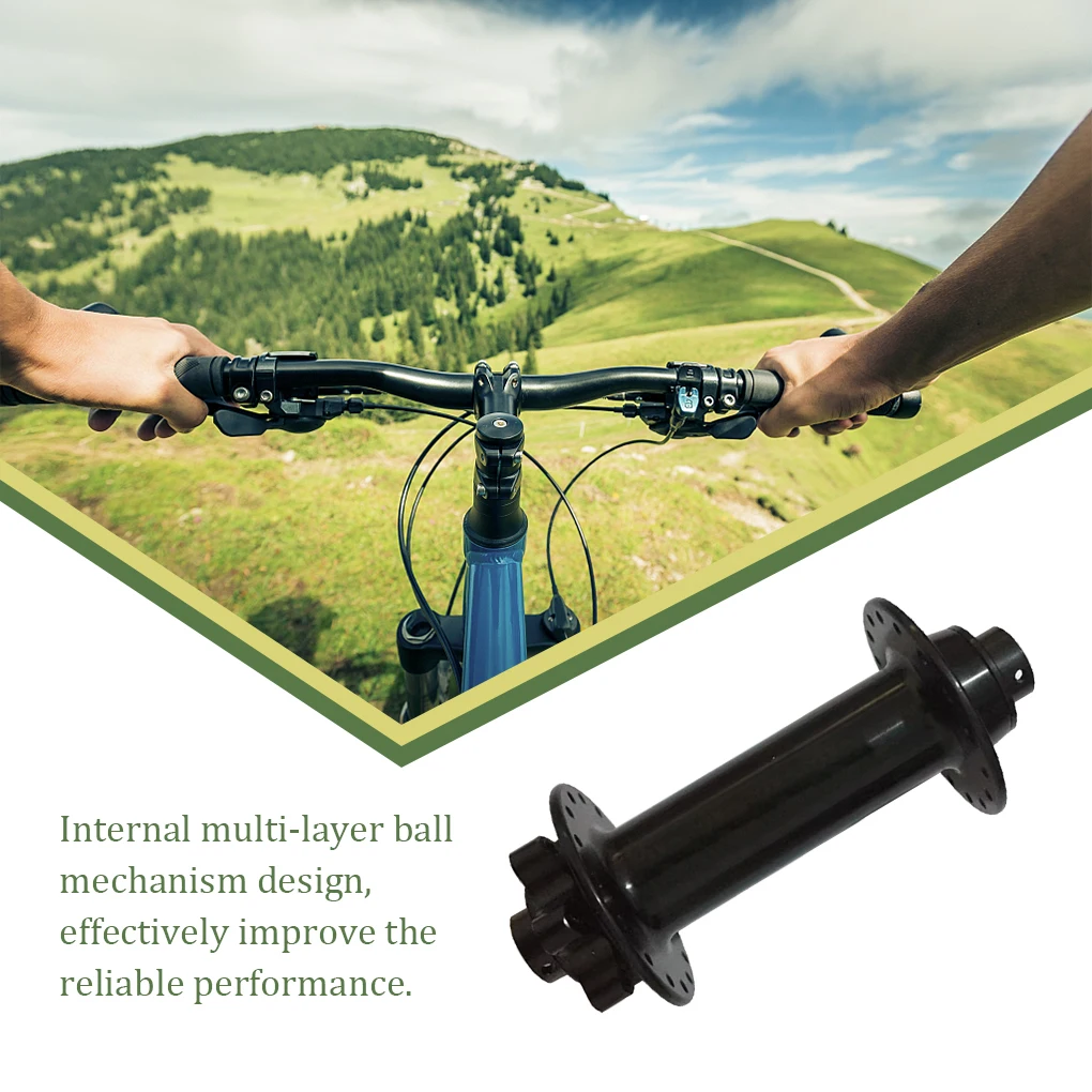 Front Hub Barrel Shaft Internal Multi-layer Ball Design Cycling Parts