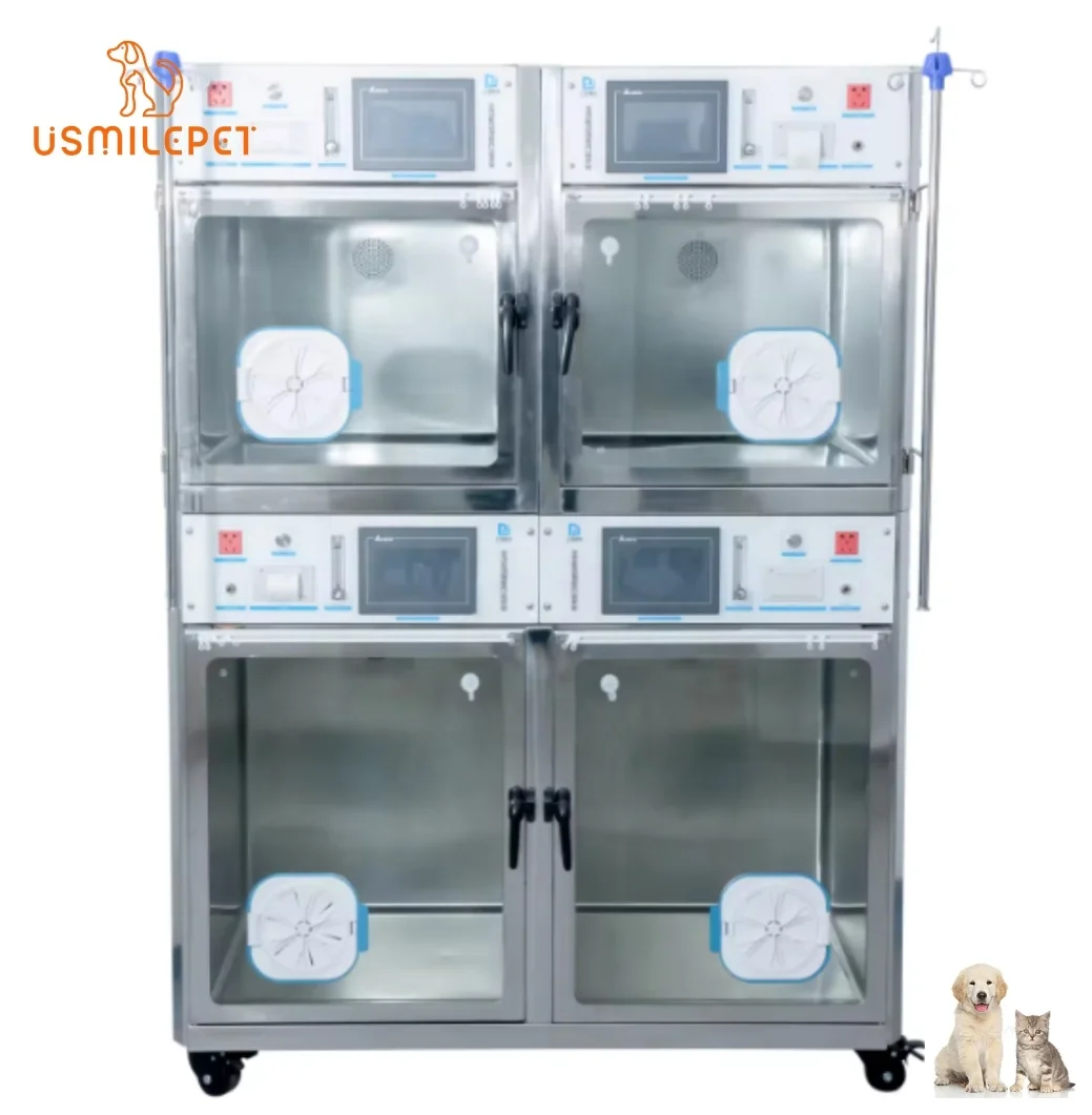 USMILEPET Direct Veterinary ICU Cages Save Pet Lives Keep Warm Large Nursing Cages For Pet Hospitals
