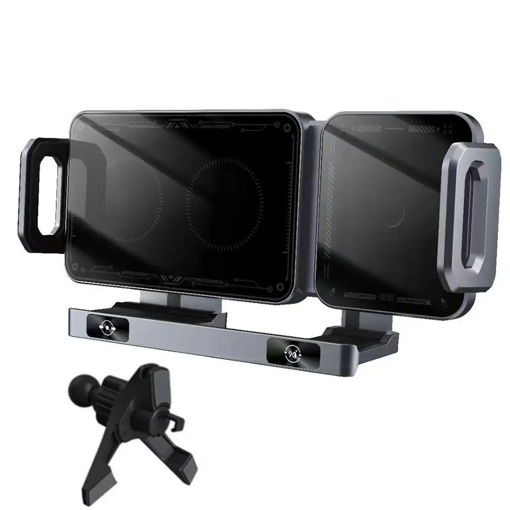 Car Mounted Rotating Folding Screen Phone Holder Screen Navigation Universal Auto Fixed Extendable Dashboard Bracket Holder L6S1