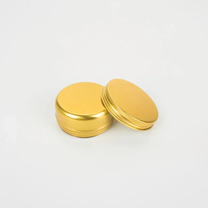 10-50Pcs 10g30g50g80g100g150g Golden Aluminum Tin Jar Cosmetic Cream Lip Blam Containers DIY Making Candle Jars Beauty Storage