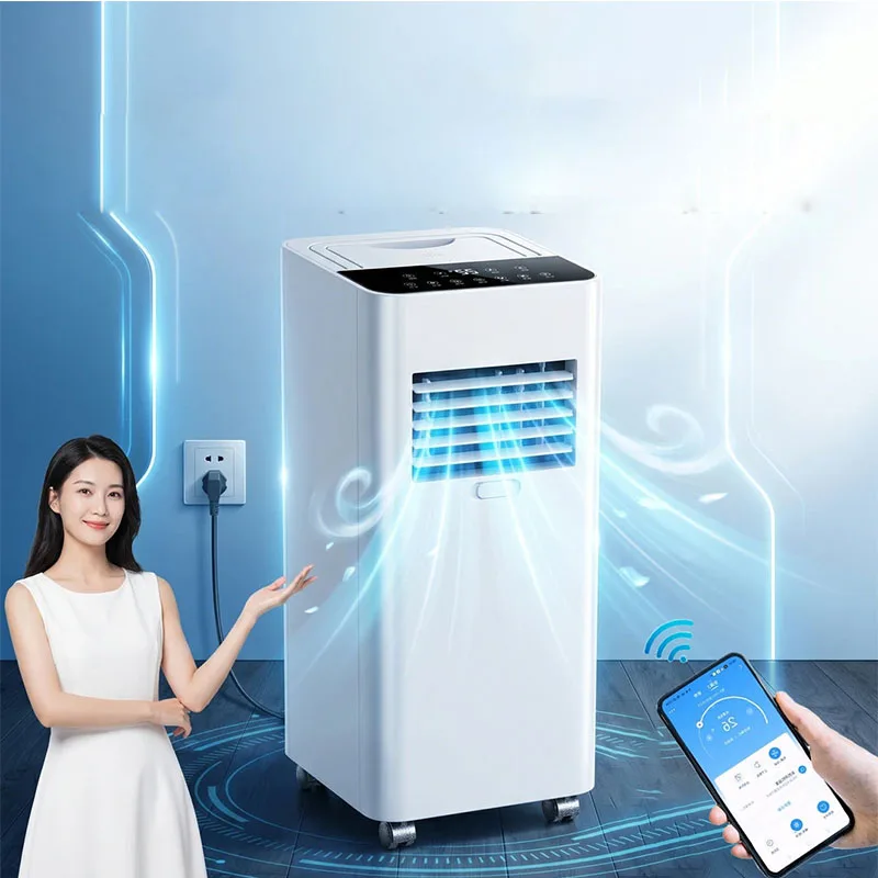 Portable Vertical Evaporative Air Cooler Digital Control Water Cooling Fan with Handle & Wheels for Home Office