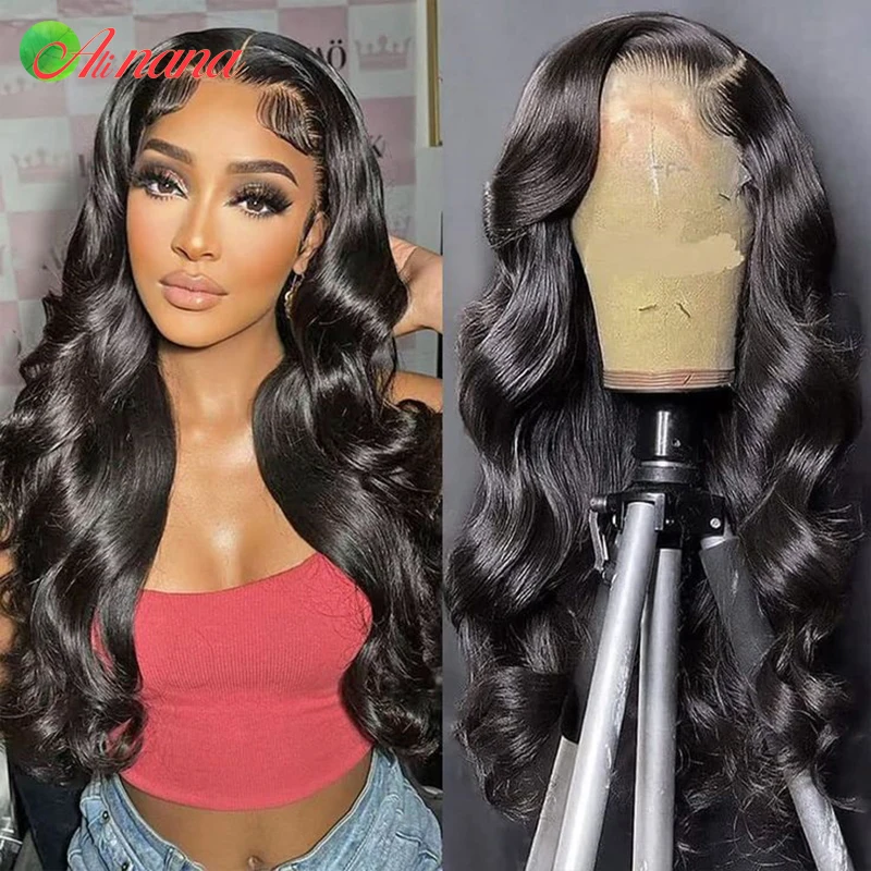 Brazilian Body Wave Peruca de Cabelo Humano, Ash Blonde Balayage, Destaque Colorido, 13 × 4 Lace Frontal Wig, Brown com Blonde Encerramento, 6 × 4