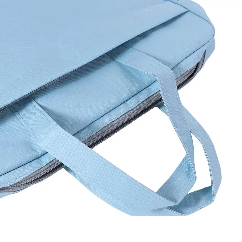 

Large Capacity Document Storage Bag Double Layer Waterproof Book Storage Bag with Handle Oxford Cloth A4 File Organizer