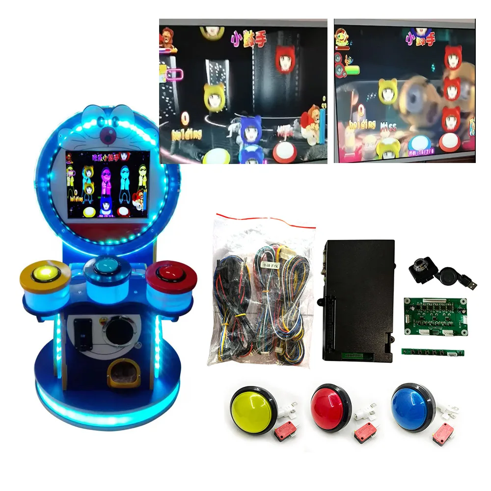 Super Musician Drummer Hitting Buttons Video Game Kit Children's Game DIY Arcade New Version Motherboard Accessories
