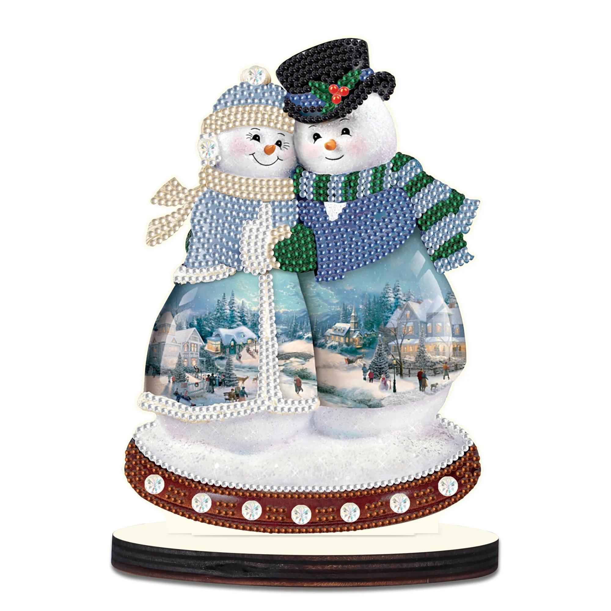 Diamond Art Painting Ornaments Kits for Adults,Christmas theme Crystal Special Shape Diamond Ornaments Home Tabletop decor Gift