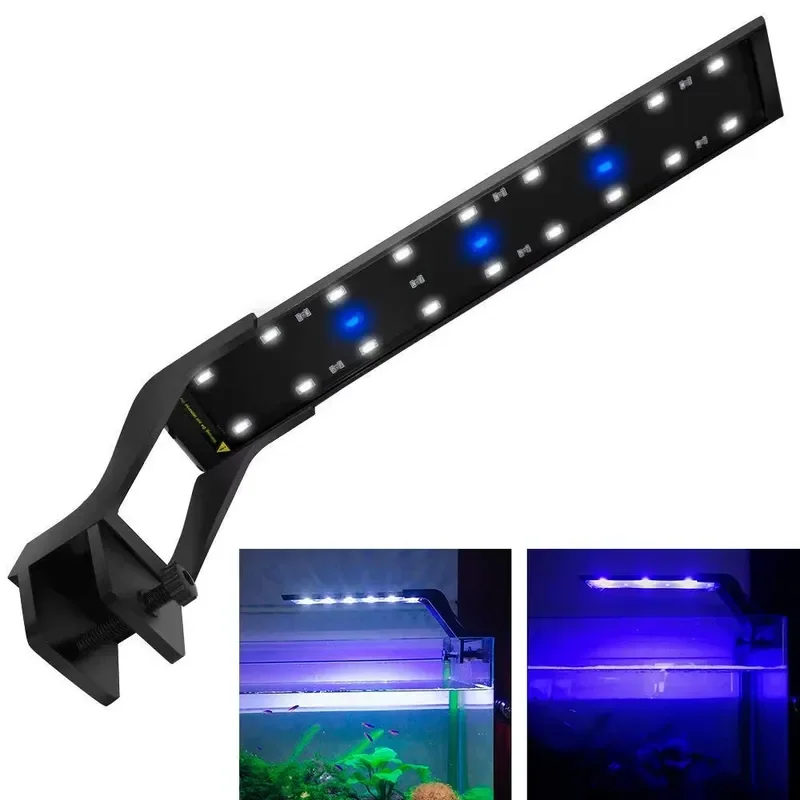 GAKO 8W High Power 5730 LED Aquarium Plant Spectrum Light White Blue CRI 90 Ultra-thin Compact High Output Freshwater Light