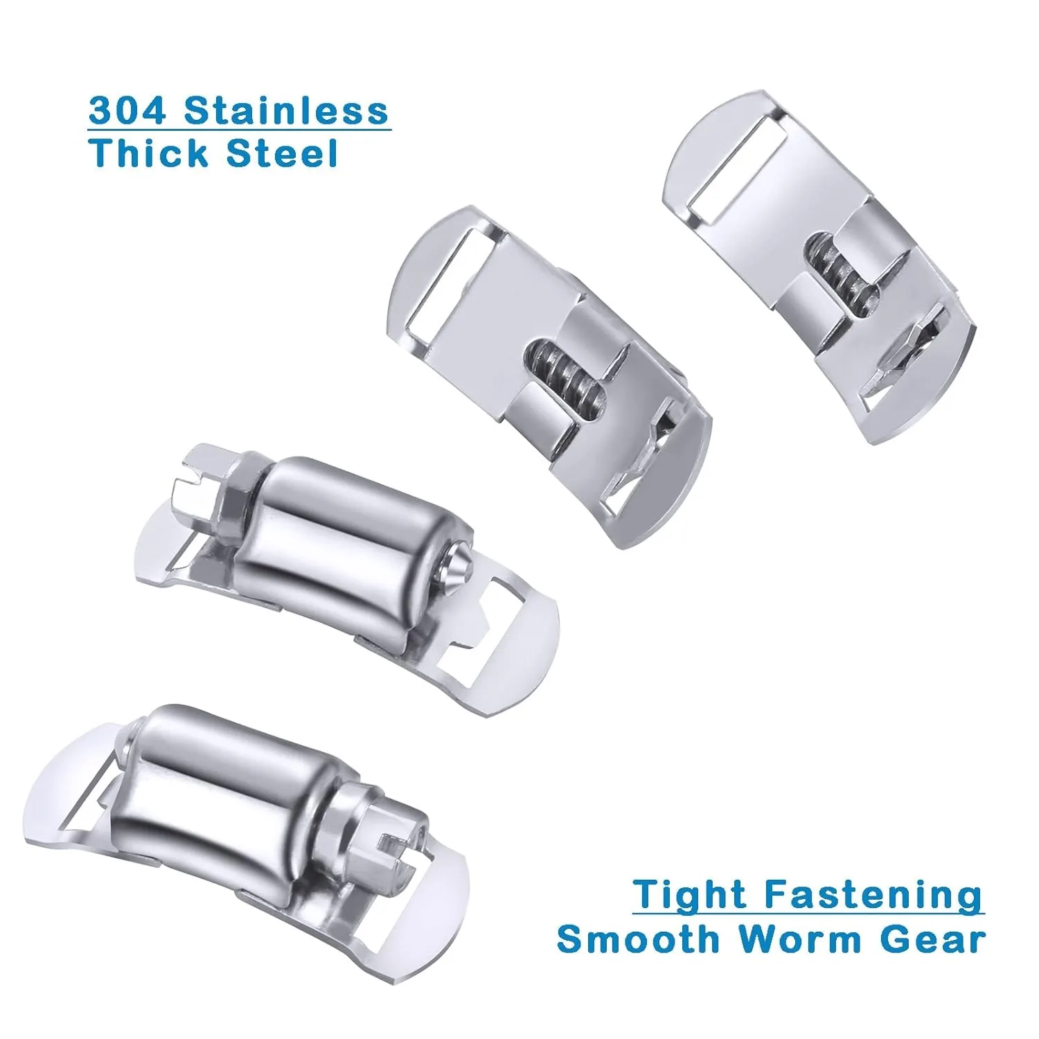 9.8ft Adjustable Large Hose Clamps Worm Gear Stainless Steel Clamp With 6 Fasteners Plumbing Clamp Sturdy Hose Clips Kit image 5