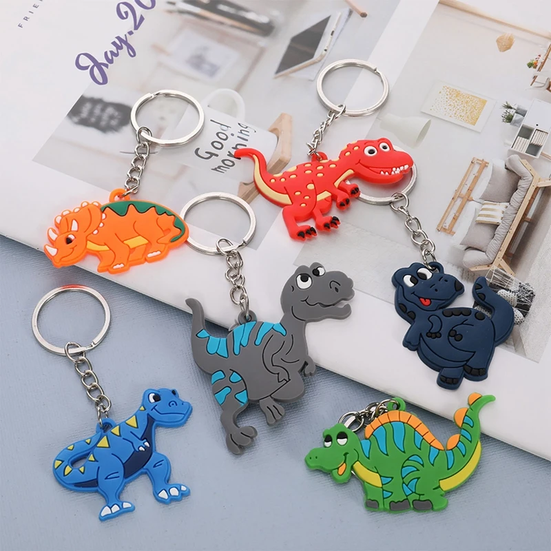 10 Pcs Dinosaur Keychain Pendant Party Gifts Children's Birthday Wedding Party Party Gift Kindergarten Carnival Gift Pack