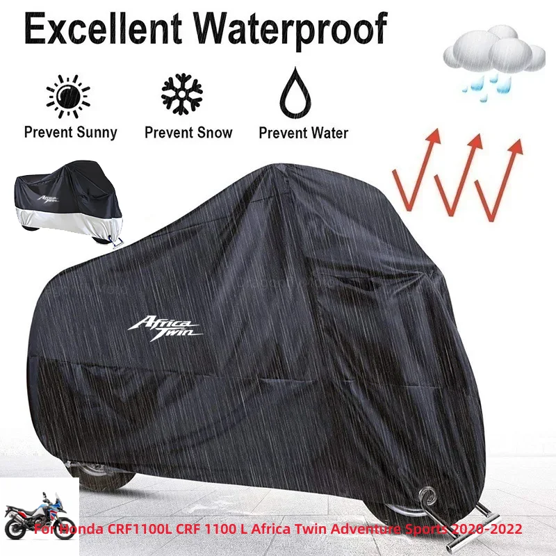 For Honda CRF1100L CRF 1100 L Africa Twin Adventure Sports 2020-2022 Motorcycle Cover Outdoor Uv Protector Dustproof Rain Covers