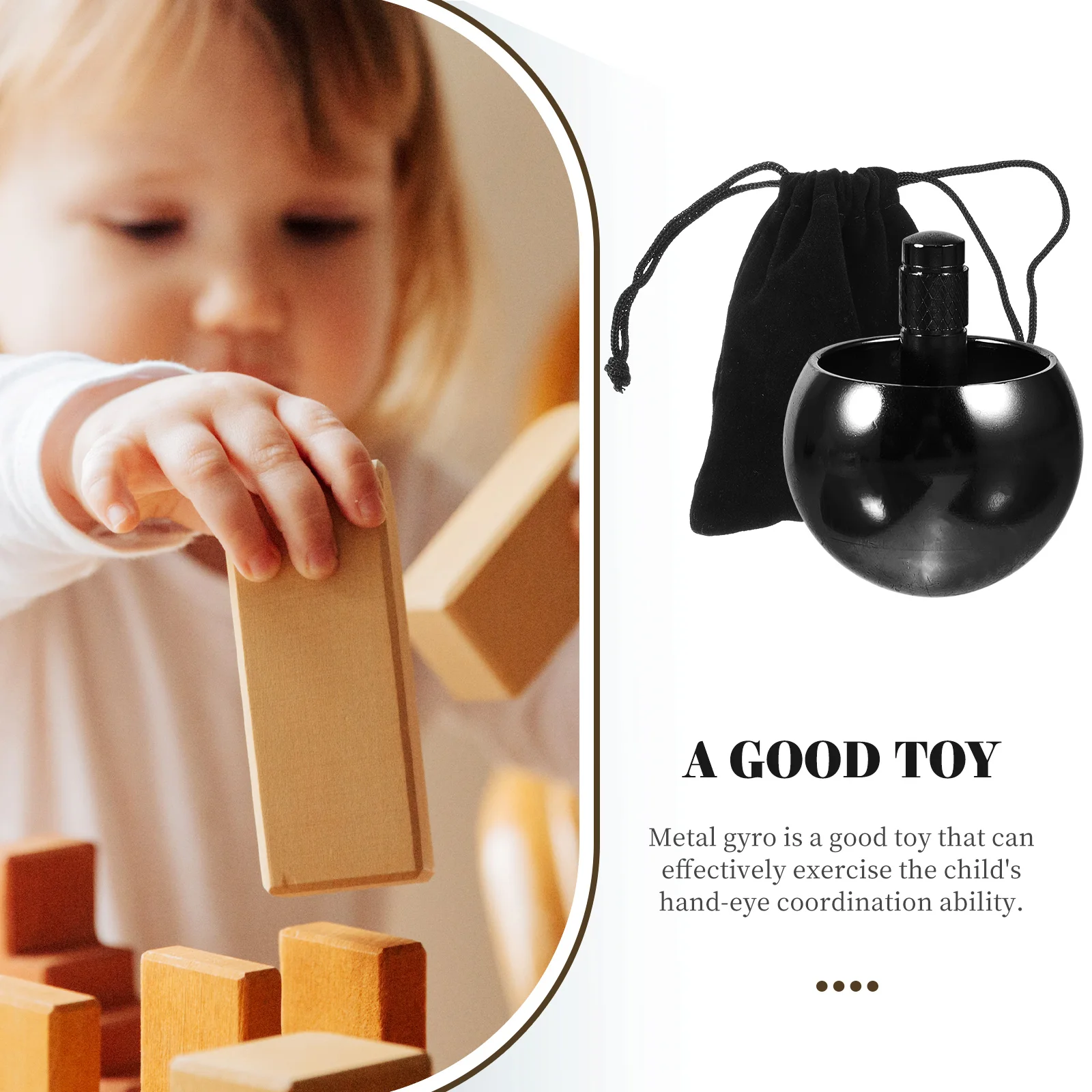 

Metal Gyro Flip Fast Rotating Educational Fun for Kids Hand Eye Coordination Plaything Gyro Toy Kids Toys Metal Toys