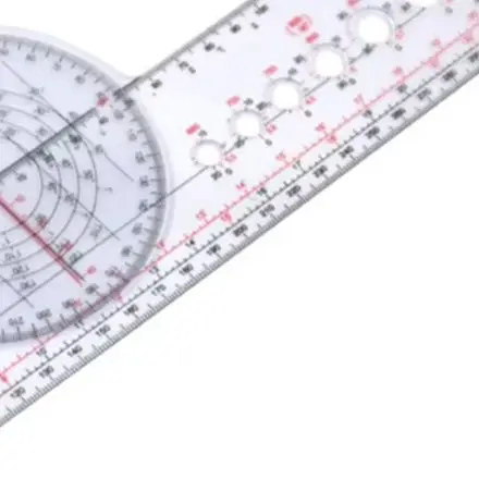 /X-8 /X-7 /Rotary Plotter Transparent Plastic Aircraft Calculator For Aerospace Flight Navigation Distance Direction Measurement