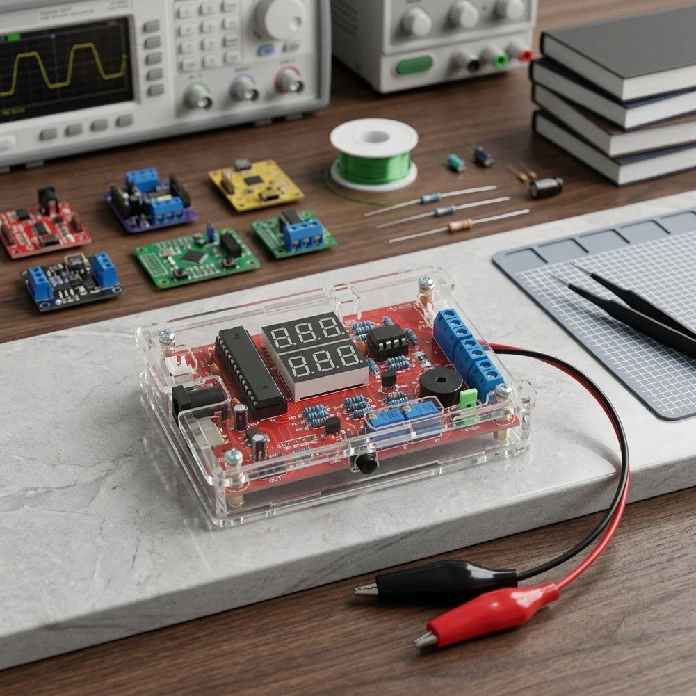 9.8cm*7.5cm*2.1cm LED Digital Multimeter DIY Kit Voltage Current Detector Soldering Practice Set For Electronics Learning