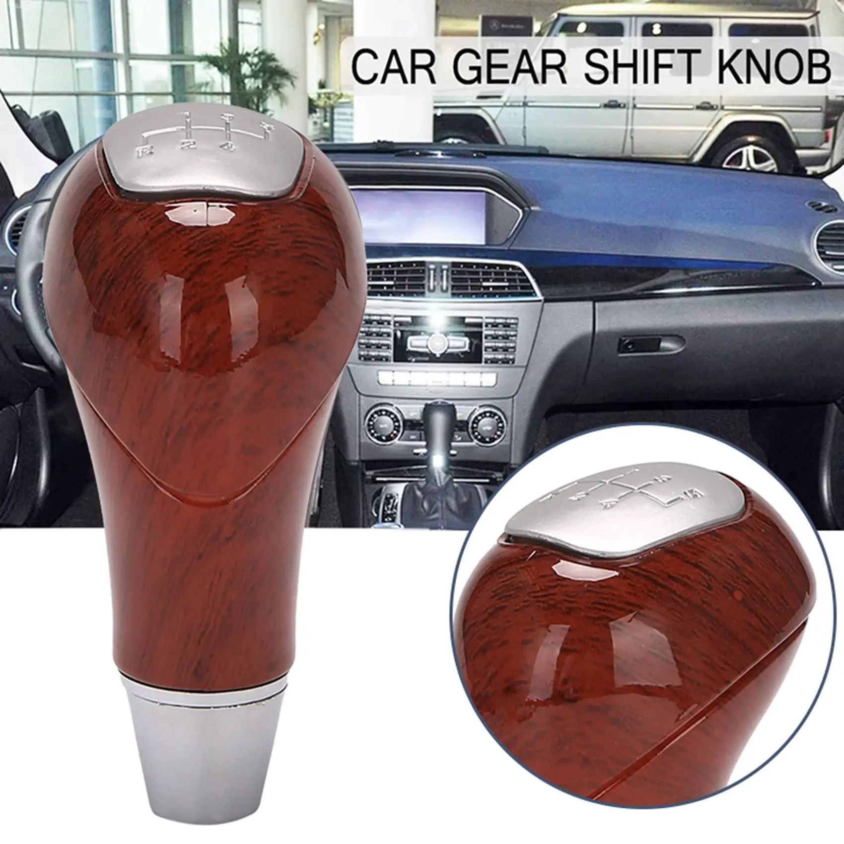 5 Speed Manual Car Gear Shift Knob Shifter Lever Handle Stick for Mercedes Benz W210/W220/W163/W202/W140