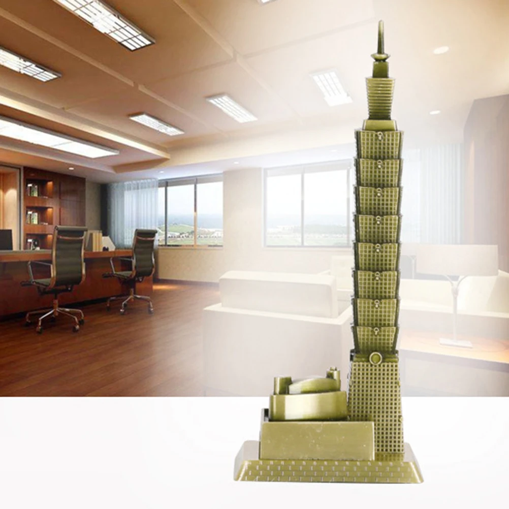 

Metal 101 Building Decor nament Sturdy Alloy Miniature Souvenirs for Home Office Wedding Party Special Occasions Gifts