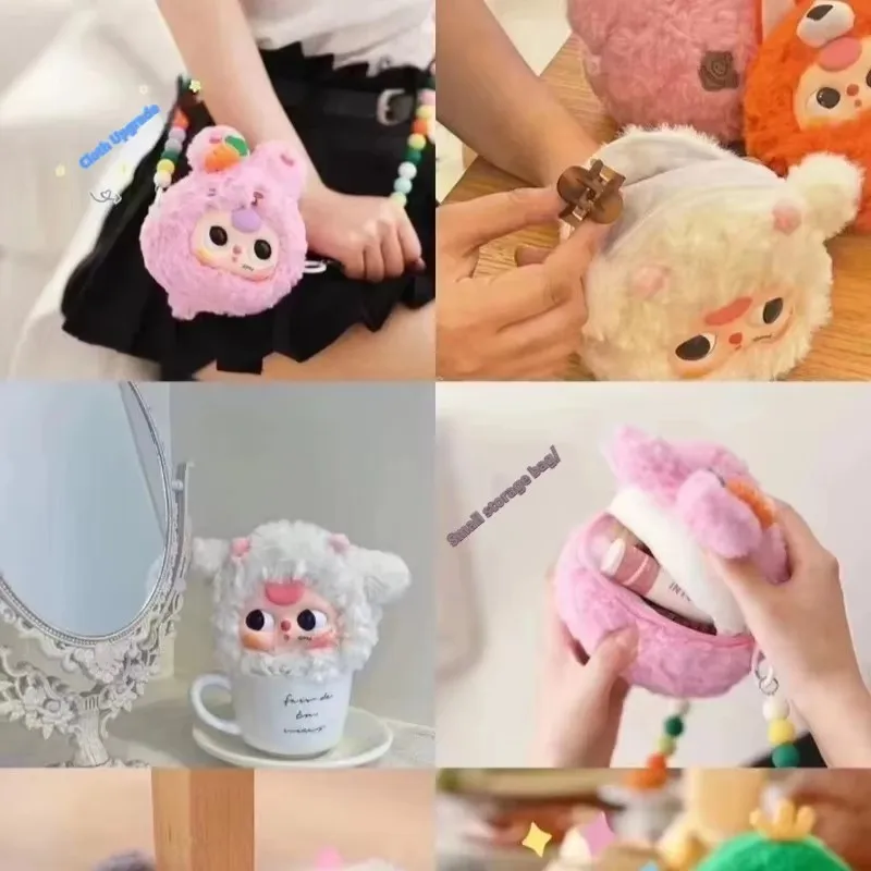 

Baby Three 100%Genuine Vinyl Doll Blind Box Take Me Out Series Cartoon Zipper Bag Plush Girl Bag Christmas Birthday stock Gifts