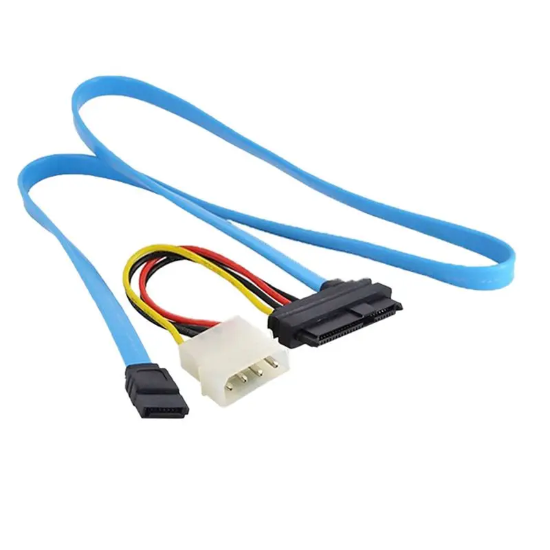 SFF-8482 SAS29Pin Hard Disk Connection Cable, Blue SAS To SATA Server Power Connection Cable