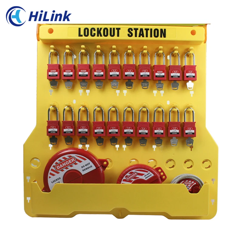 Industrial Safety Overhaul Management One-Stop Solution,Wall Mounted Transparent Covered Station Safety Lockout Device Storage