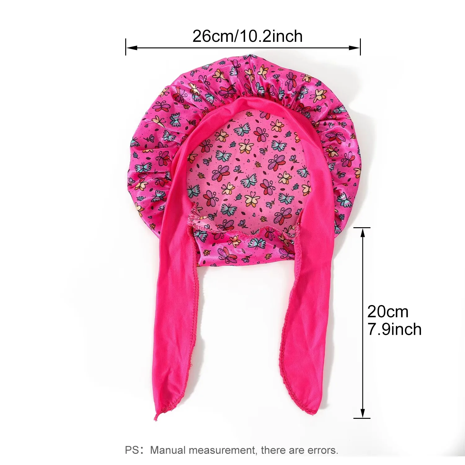 Satin-Mütze für Baby-Haarpflege, Nachtschlaf, Seidenmütze, Mütze für Neugeborene, Mädchen, Kinder, Schlafmütze, Mütze für Kinder, Kochmütze – Detail 3