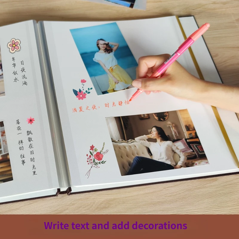 Guangmei creative cloth photoalbum cute children's growth album 18 inch self-adhesive album covered DIY
