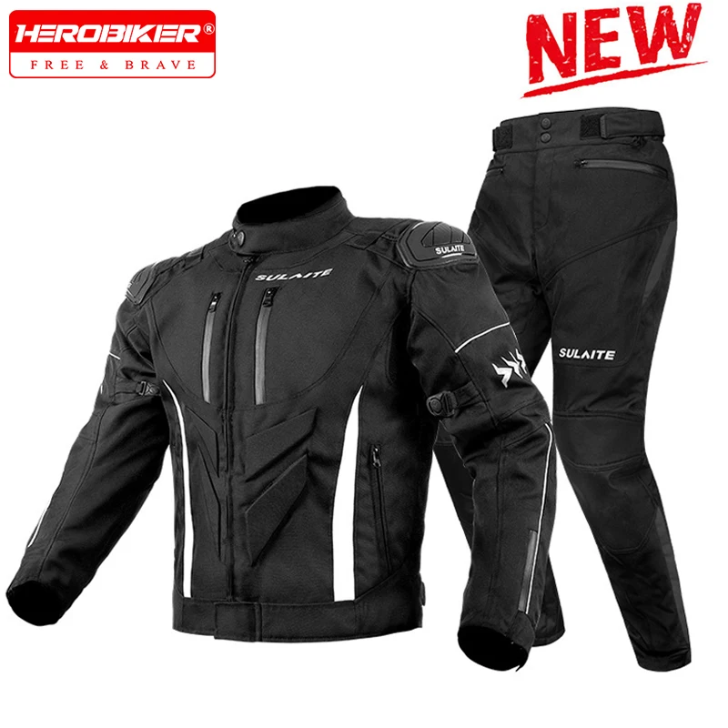 

Motorcycle Jackets Waterproof Windproof Motocross Clothes 4 Season Casual Motocross Jacket Motorcycle Suit Set