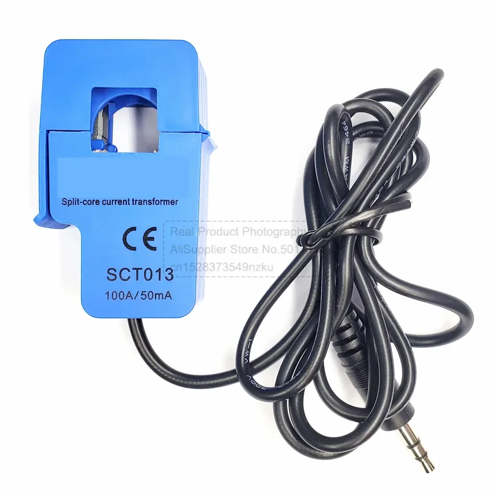 SCT-013-000 Non-invasive Split Core Current Transformer 10A 20A 30A 50A 60A 100A 1V 1% AC Current Sensor for YHDC Brand Original