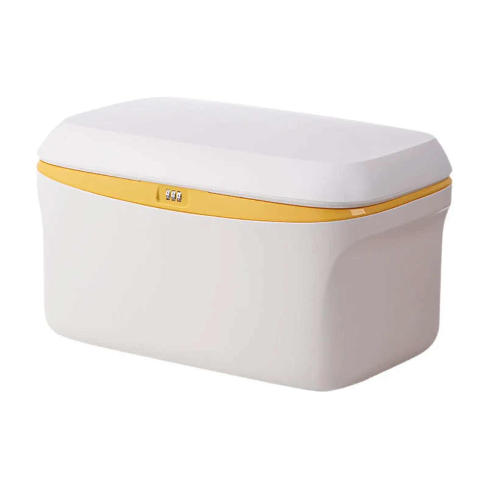 Lockable Storage Box with Three Digit Password Versatile Storing Documents Password Storage Box for Privacy Goods Valuables