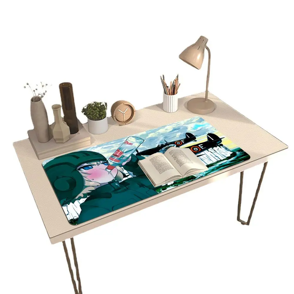 Classic Anime Girls und Panzer Mouse Pad Computer Laptop Gaming Office Wrist Guard Non Slip Keyboard Pad