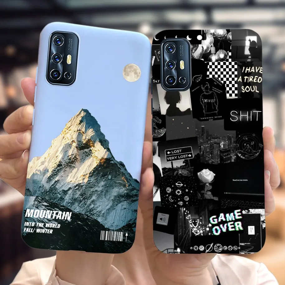 For Vivo V17 Global 1919 Case Fashion Mountain Funda Slim Soft Silicone Phone Cover For Vivo V19 V 17 VivoV17 Pro 1909 1910 Capa