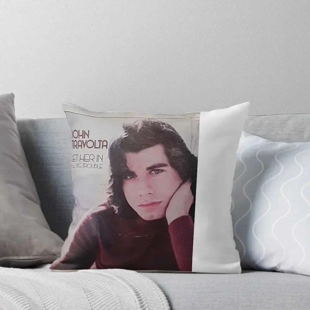 

John Travolta, Travolta, Pic Slv, 45, record, early, Let Her In Throw Pillow sleeping pillows Couch Pillows pillow