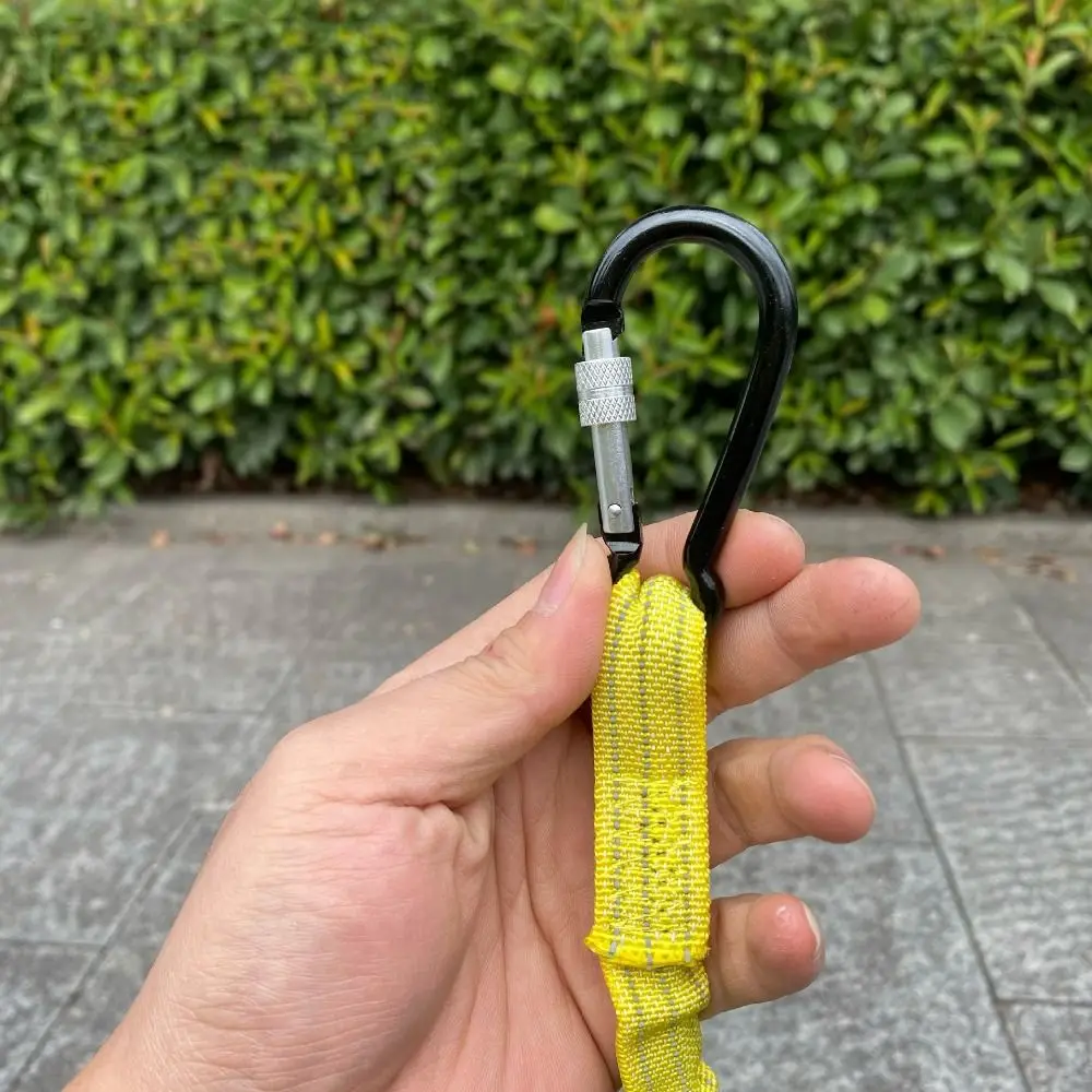 Extendable Tool Lanyard with Buckle Strap Portable Anti-Falling Clip Bungee Cord Adjustable Loop End Shock Absorbing