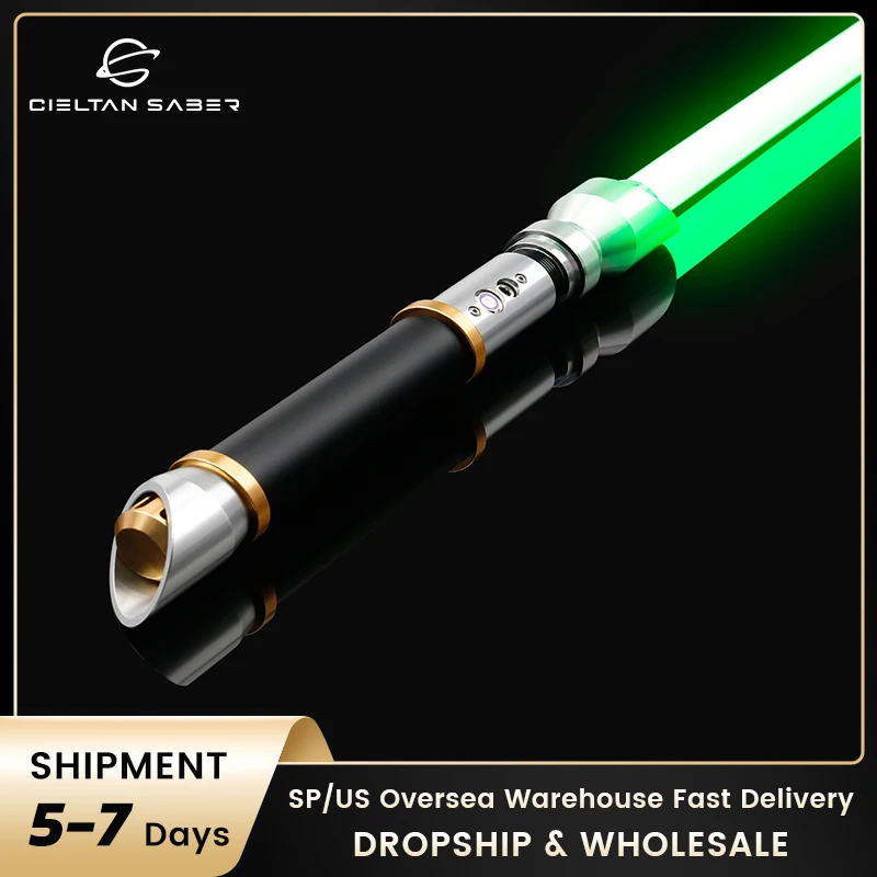 

TXQSABER Lightsaber Lotus Neo Pixel SNV4 Smooth Swing Heavy Dueling Metal Handle Blaster Cosplay Toys JEDI Laser Sword