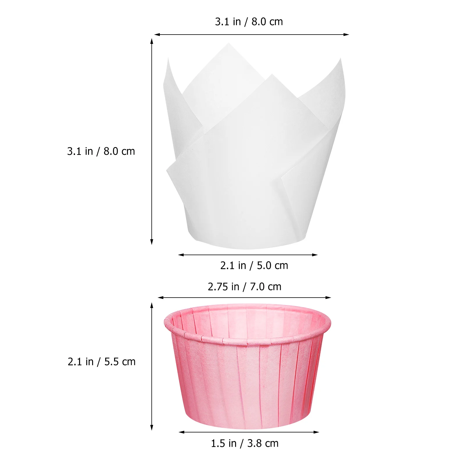 

200Pcs Cupcake Wrappers Paper Baking Cups Small Muffin Liners Cake Papers for Baking Birthdays Weddings Cupcake Liners Paper