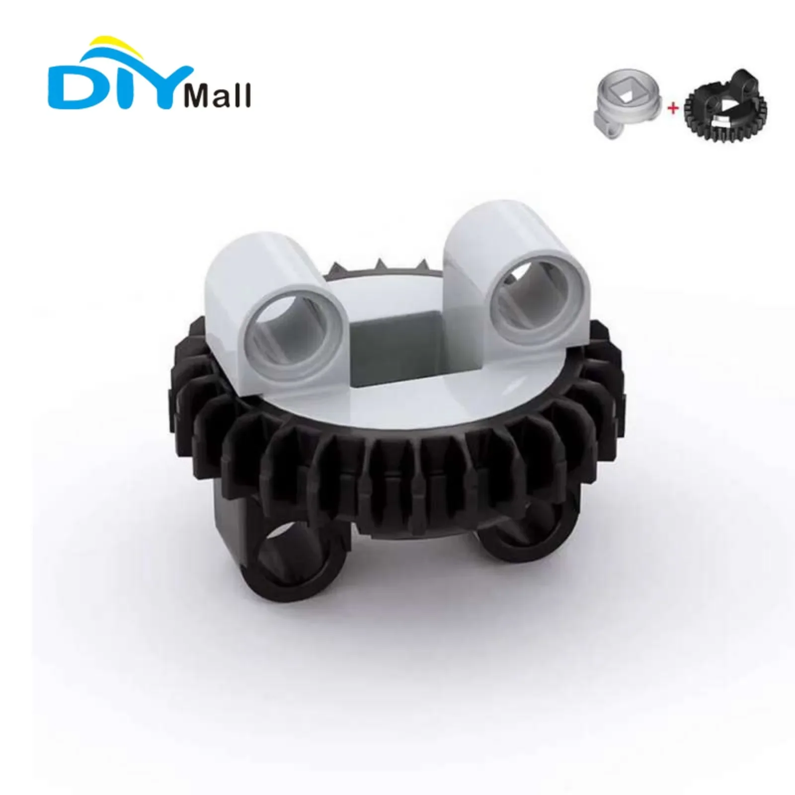 60 Gears Rotary Turntable 28/24 Teeth ABS Building Blocks Parts Compatible with Popular Brick Systems