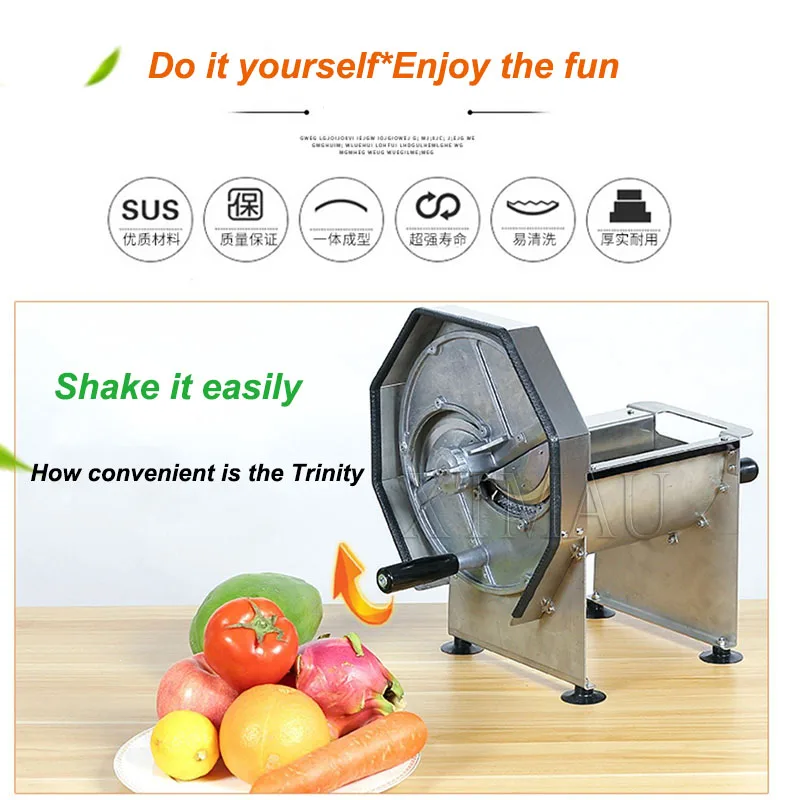 Multi-Function Vegetable Chopper Fruit Slicer Hand-Cranked Fruit And Vegetable Slicer Potato Ginger Potato Chips Vegetable