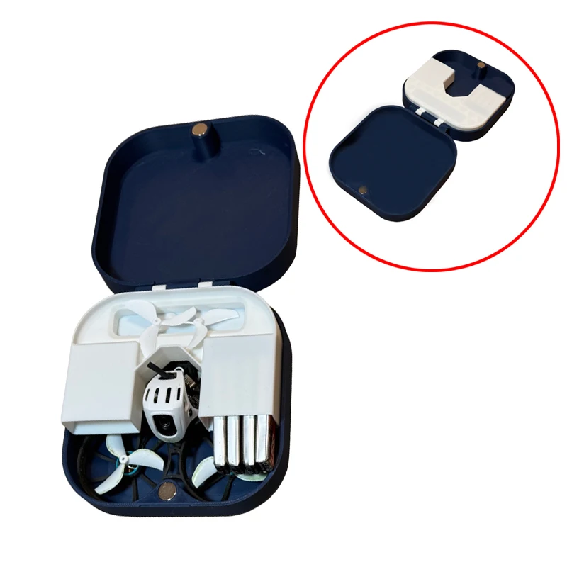 1PCS For BetaFPV Meteor 75 Pro RC Drone Storage Box Portable Container Case Dual-Layer Design w Magnetic Buckle for FPV Drone