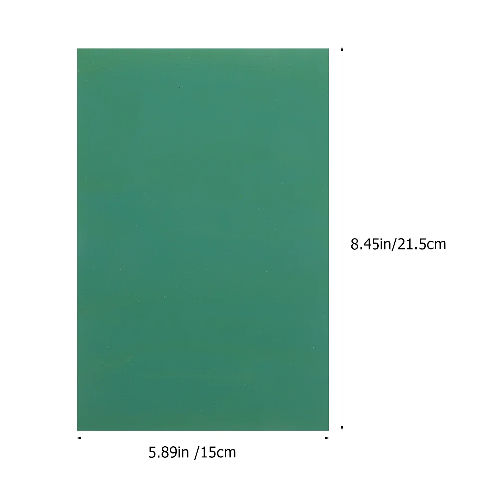 3 Pcs Crafts for Kids Engraving Rubber Sheet Non-Slip Cutting Pad Plate Soft Green Double-sided Mats Child