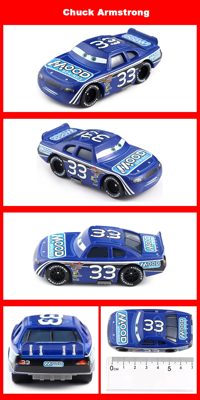 Pixar Cars 2 Cars 3 Pixar Cars Metall-Diecast-Modellautos Lightning McQueen Legierung Rennwagen-Serie Kinderspielzeugauto – Detail 10