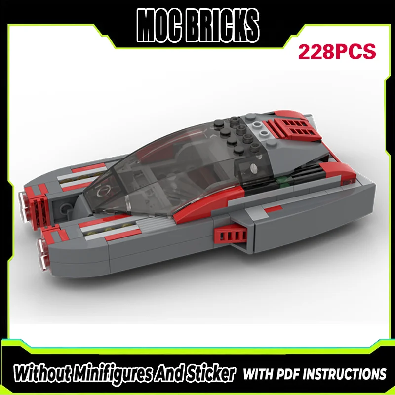 

Конструктор City Car Model MOC: Красный автомобиль A-30 Aerodyne, модульная технология, подарки, праздничный набор для сборки, детские игрушки