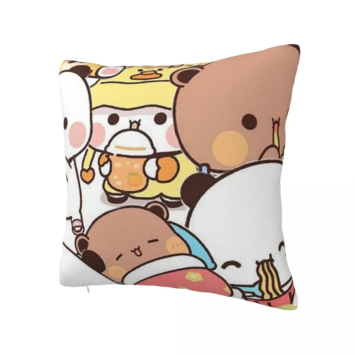 Bear And Panda Bubu Dudu Rectangle Pillowcase Cushion Cover Decor Bedroom Bed Home Comfort Throw Pillow