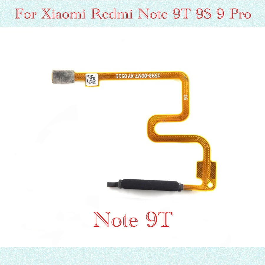 Tested Touch ID Fingerprint Sensor scanner Home Return Key Menu Button Flex Cable For Xiaomi Redmi Note 9T 9S 9 Pro