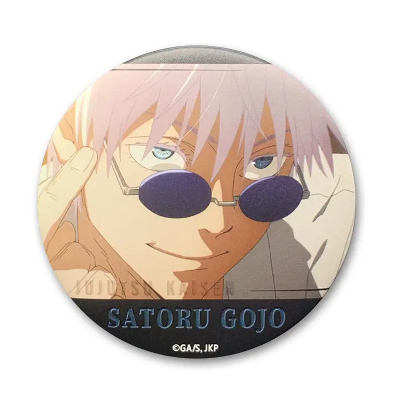 

Anime Jujutsu Kaisen Satoru Gojo Cosplay Embossed Noise Badge Laser Ambitus Gift Huai Yuyu Folding Name Scene