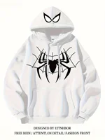 Spider Tide-Sudadera con capucha con estampado de personalidad para hombre y mujer, ropa deportiva informal holgada y cálida para vacaciones diarias al aire libre, Otoño e Invierno