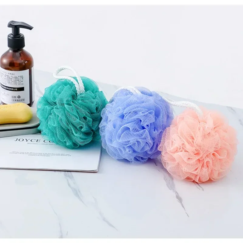 Loofah Bath Ball Mesh Sponge Milk Shower Accessories Bathroom Supplies Bath Flower Super Soft Body Cleaning Mesh Brush