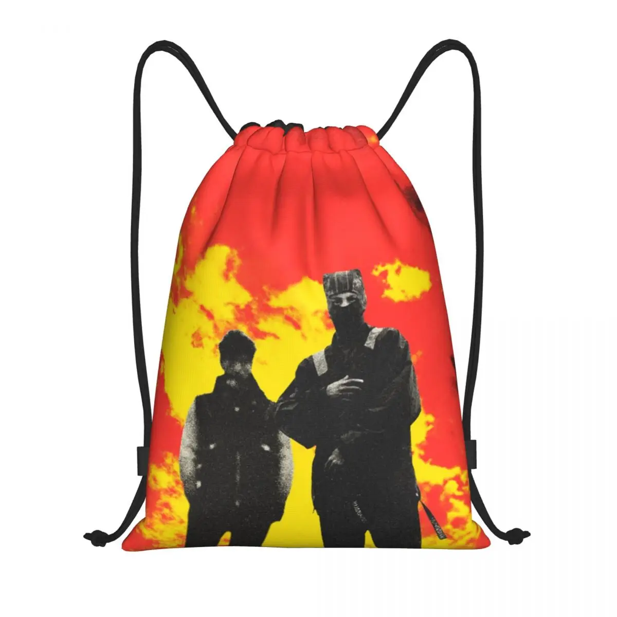 Custom Heavy Band T-Twentys One P-Pilots Drawstring Bags Men Women Lightweight Sports Gym Storage Backpack