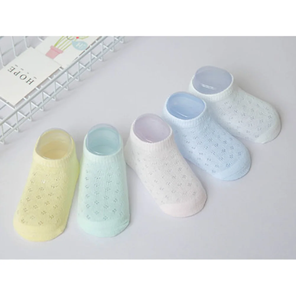 

5 Pairs Socks Kids Stocking Low Cut Ankle for Summer Breathable