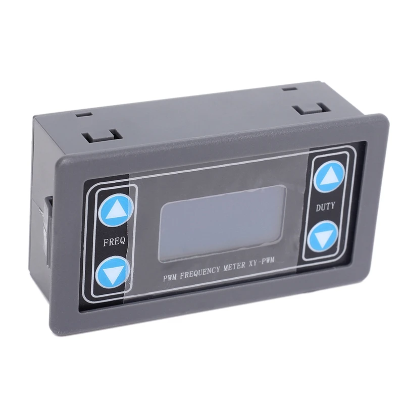 2 Pcs 1HZ-150KHZ Digital Display PWM Pulse Frequency Duty Ratio Square Wave Rectangular Signal Generator Gray & Black