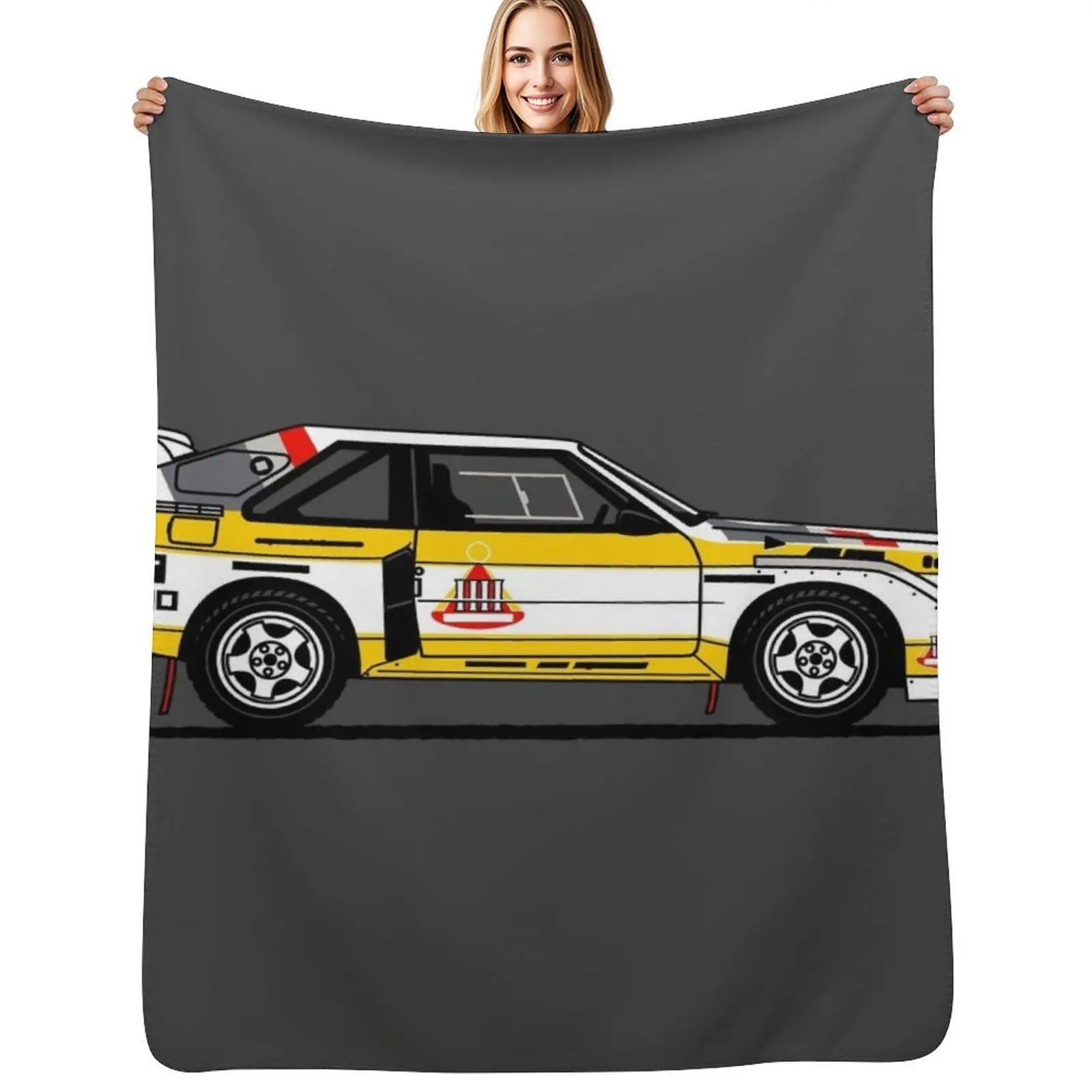 

S1 Group B Classic Rally Car Throw Blanket Heavy Single Soft Big Plush Blanket